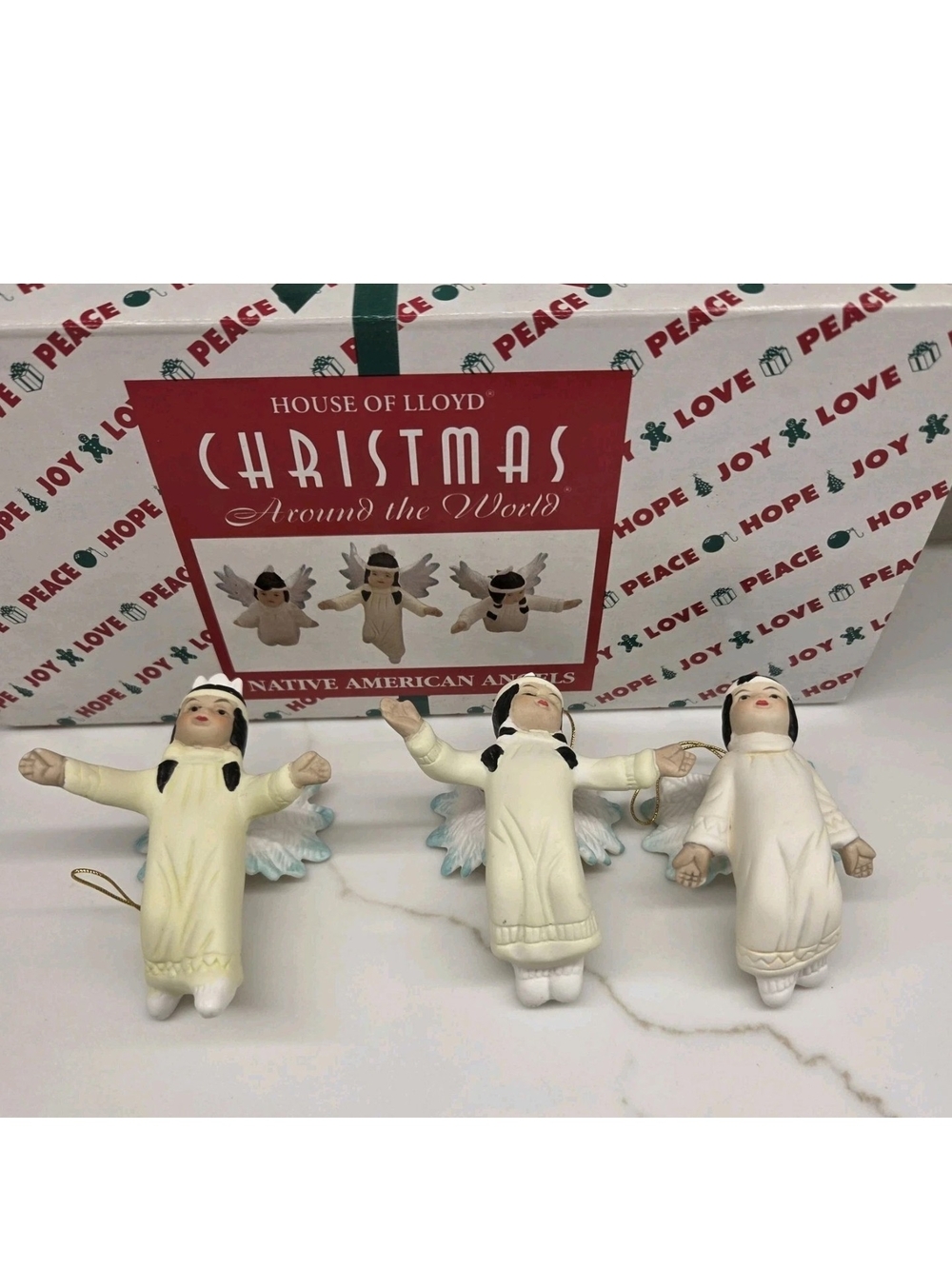 House Of Lloyd Christmas Around The World 3 Native American Angels Ornaments